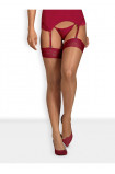 Obsessive Rosalyne stockings red | Intimitis.ro