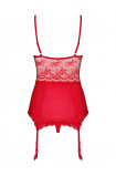 OB Lovica corset & thong red | Intimitis.ro