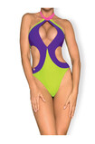 Costum de baie Playa Norte Obsessive green-purple | Intimitis.ro