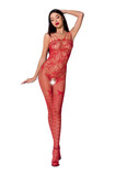 Bodystocking Passion BS076 Red | Intimitis.ro