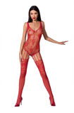 Bodystocking Passion BS074 Red | Intimitis.ro