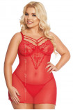 Chemise Softline 1890 Red Plus Size Collection