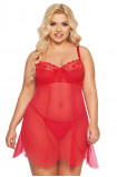 Chemise sexy Carla Red Softline Plus Size