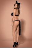 Costum sexy Gepardina Obsessive Black | Intimitis.ro