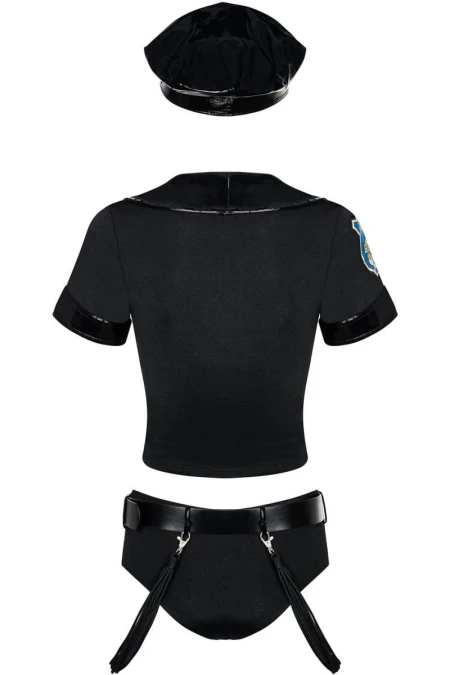 Costum de Politista Police 5 pcs Obsessive Black | Intimitis.ro