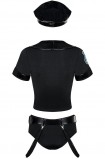 Costum de Politista Police 5 pcs Obsessive Black | Intimitis.ro