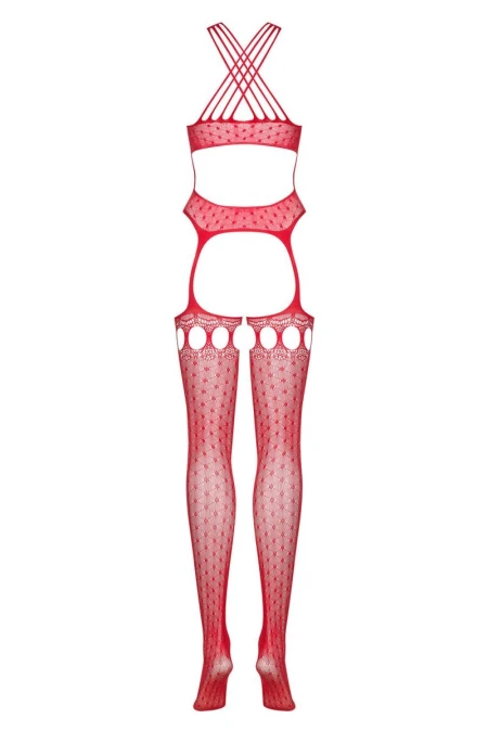 Bodystocking G313 Obsessive Red | Intimitis.ro