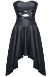 schwarzes Kleid DE438 von Demoniq Hard Candy Collection