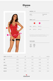 Corset sexy Diyosa Obsessive Red | Intimitis.ro