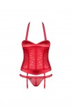 Corset sexy Flameria Obsessive Red | Intimitis.ro