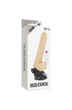 Realistic Vibrator Remote Control Natural With Testicles 19.5Cm - Basecock  D-223000 | Intimitis.ro