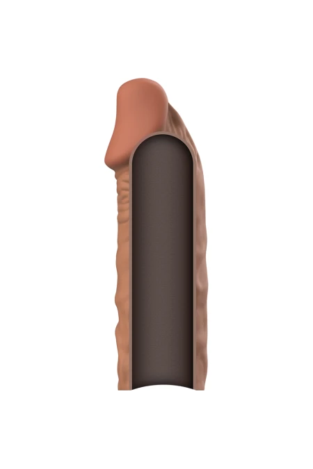 Liquid Silicone V5 Brown Penis Extension - Virilxl  D-227248 | Intimitis.ro
