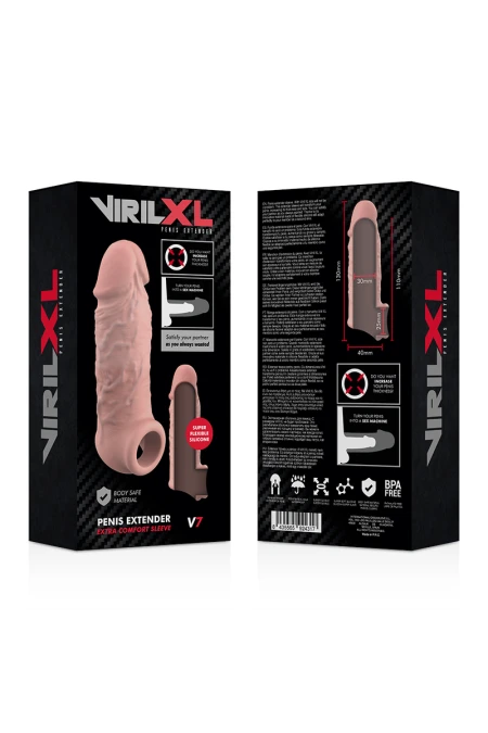 Liquid Silicone V7 Natural Penis Extension - Virilxl  D-227249 | Intimitis.ro