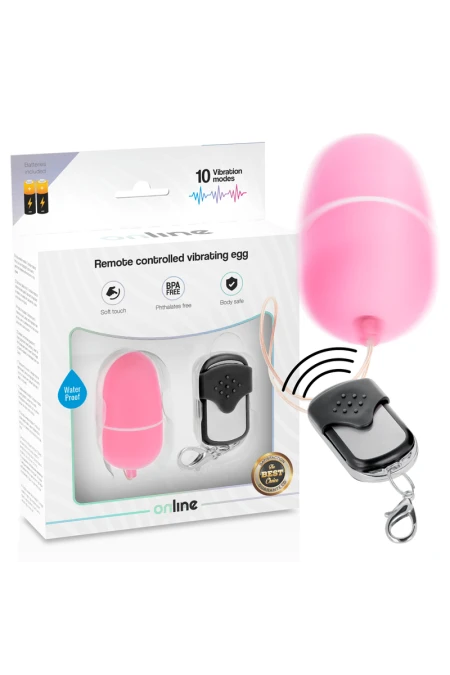 Remote Control Vibrating Egg M Pink - Online  D-230528 | Intimitis.ro