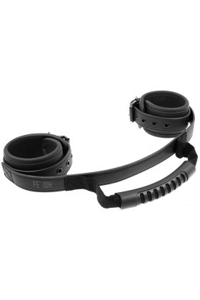 FETISH SUBMISSIVE CUFFS WITH PULLER D-218920