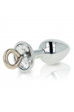 OHMAMA FETISH METAL BUTT PLUG WITH RING D-231153 | Intimitis.ro