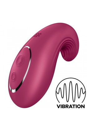 SATISFYER DIPPING DELIGHT LAY-ON VIBRATOR - RED D-232429