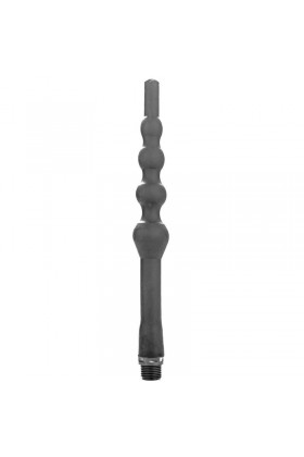 ALL BLACK BEADED SILICONE ANAL DOUCHE 27CM D-229334