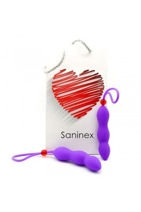 SANINEX CLIMAX BUTT PLUG AND RING PURPLE D-221815