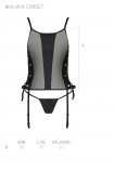 Corset Malwia Size Plus Passion Black | Intimitis.ro