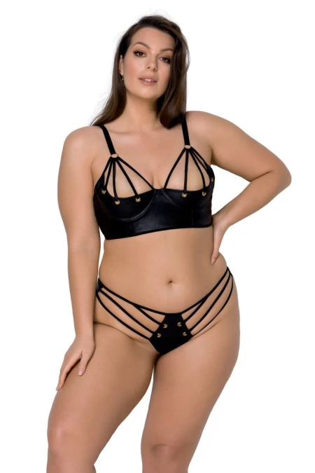 Set sexy Malwia Plus Size Bikini Passion Black | Intimitis.ro