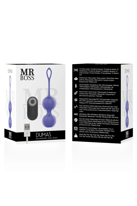 Dumas Vibrating Kegel Beads Remote Control - Mr Boss  D-232442 | Intimitis.ro