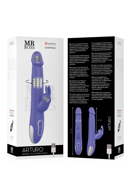 Arturo Vibrator & Rotator Compatible With Watchme Wireless Technology - Mr Boss  D-232440 | Intimitis.ro