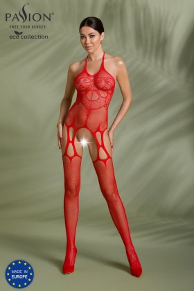 Bodystocking BS002 Passion Eco Red