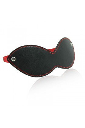 OHMAMA FETISH BLINDFOLD WITH 3 RIVETS - BLACK-RED D-230081