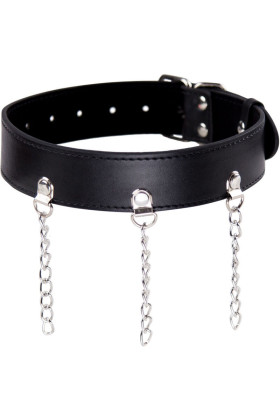 OHMAMA FETISH COLLAR WITH RINGS D-230110