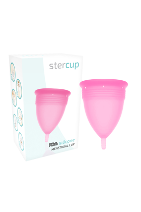 STERCUP MENSTRUAL CUP SIZE L PINK COLOR FDA SILICONE D-223031