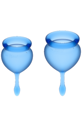 SATISFYER FEEL GOOD MENSTRUAL CUP DARK BLUE 15+20ML D-223857