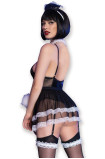 Costumatie Sexy Maid CR4628 Chilirose Black | Intimitis.ro