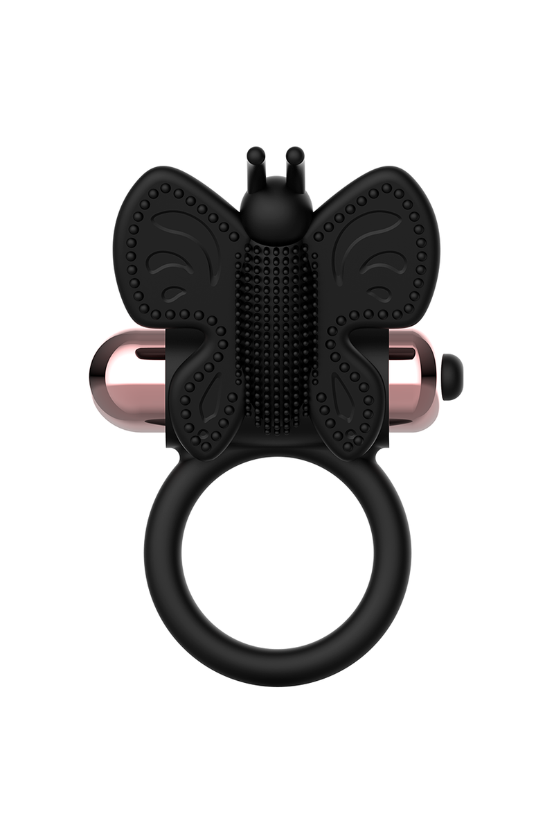 COQUETTE CHIC DESIRE COCK RING BUTTERFLY WITH VIBRATOR BLACK/ GOLD D-225737