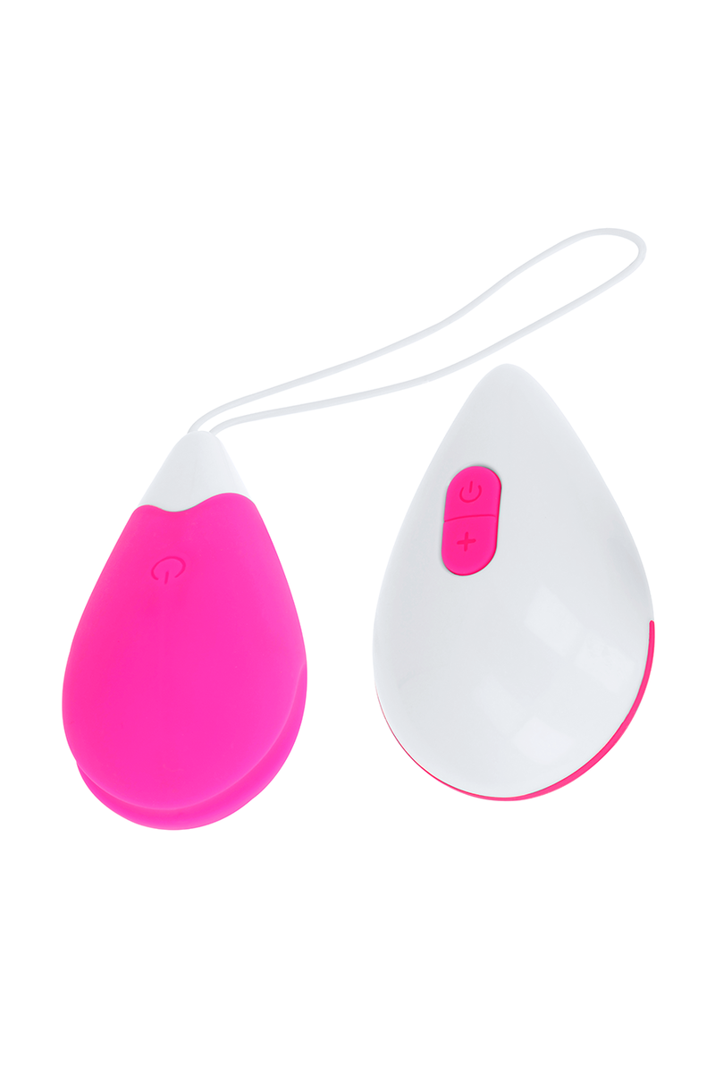 OH MAMA TEXTURED VIBRATING EGG 10 MODES - PINK AND WHITE D-227205