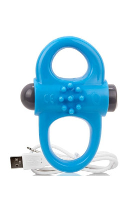 SCREAMING O RECHARGEABLE AND VIBRATING RING YOGA BLUE D-212491
