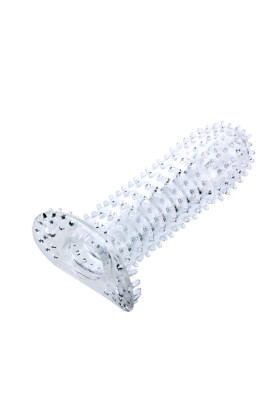 PENIS SLEEVE WITH STIMULATING POINTS CLEAR 14 CM D57-149022TR
