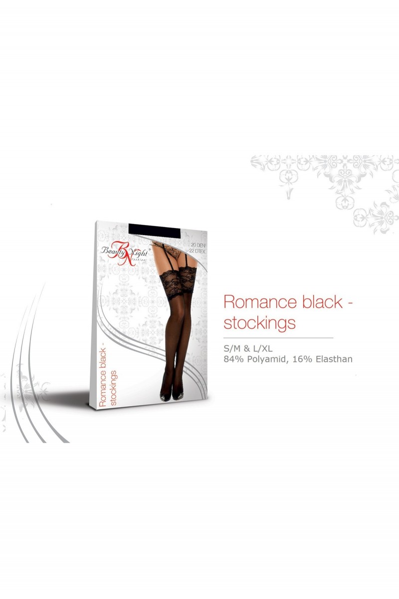 BN Romance stockings black 20DEN