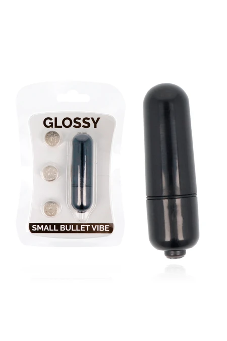 Small Bullet Vibe Black - Glossy  D-218360 | Intimitis.ro