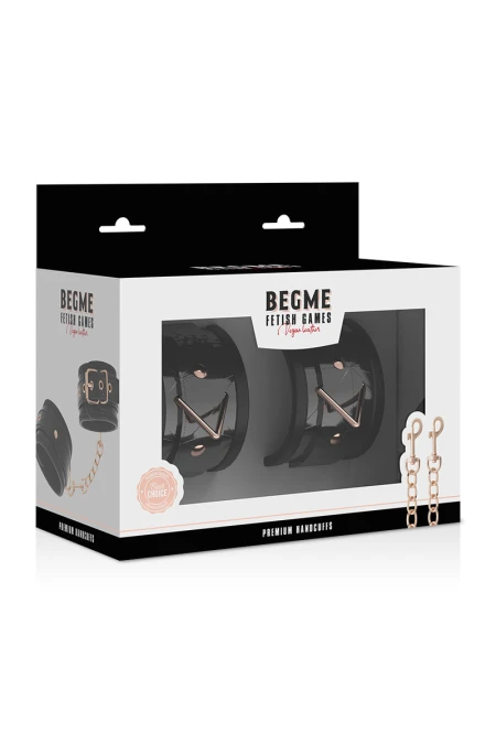 Black Edition Premium Handcuffs With Neoprene Lining - Begme  D-229252