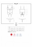 OB 866-COR-1 corset & thong | Intimitis.ro