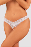 Chilot crotchless Heavenlly Obsessive White | Intimitis.ro