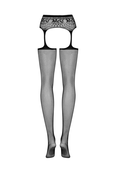 OB Garter stockings S307 black | Intimitis.ro