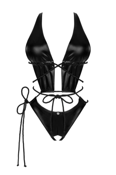 Body erotic crotchless Cordellis Obsessive Black | Intimitis.ro