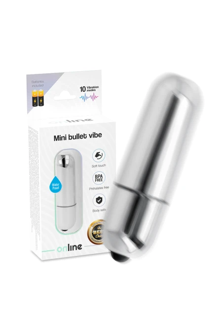 Mini Bullet Vibe Silver - Online  D-230522 | Intimitis.ro