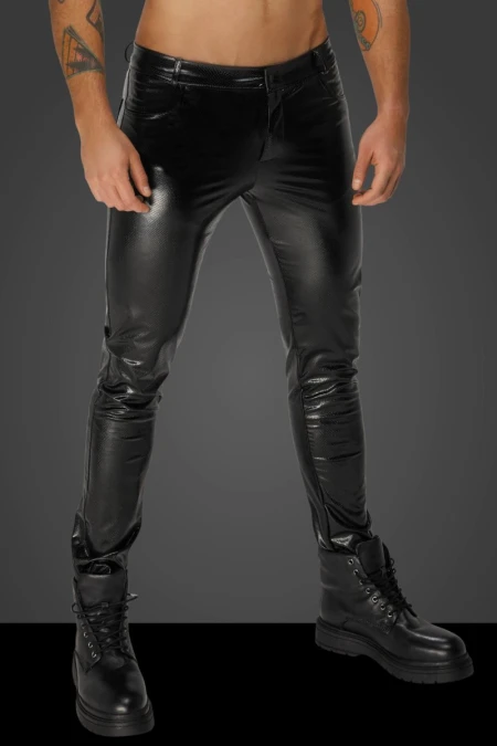 Pantaloni H067 Noir Handmade Men Black | Intimitis.ro