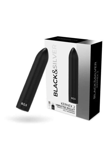 Kernex 2 Black Vibrating Magnetic Bullet - Black&Silver  D-223177 | Intimitis.ro