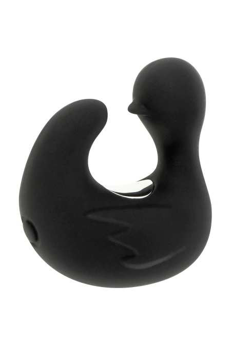 Duckymania Rechargeable Silicone Stimulating Duck Thimble - Black&Silver  D-224111 | Intimitis.ro