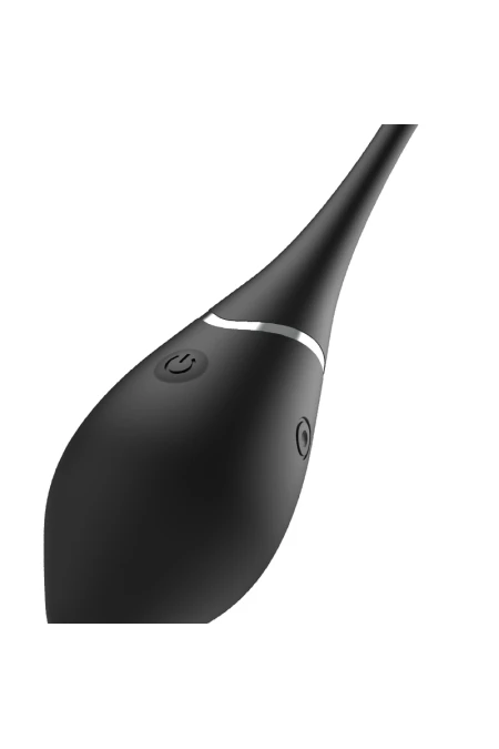 Jenell Rechargeable Vibrating Egg - Black&Silver  D-226992 | Intimitis.ro
