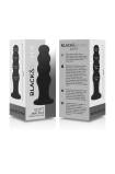 Scott Premium Silicone Anal Plug Black - Black&Silver  D-234386 | Intimitis.ro